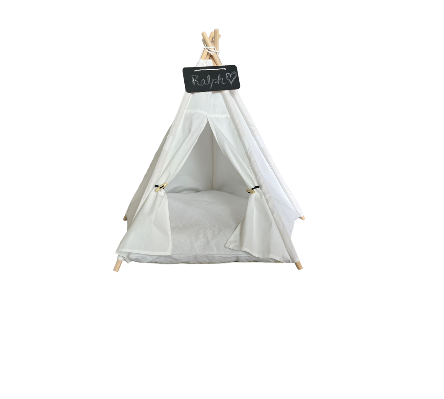 Anti Anxiety Teepee Pet Bed - White.